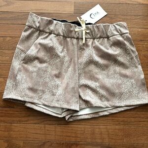 NWT Zyia Active Brown Dot Club Shorts Large L 4952L